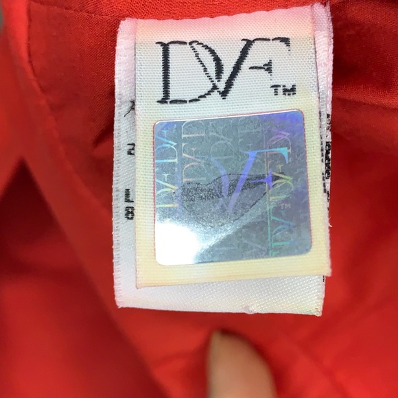 Diane Von Furstenbeg V-Neck Knee-Length Dress - Picture 9 of 10